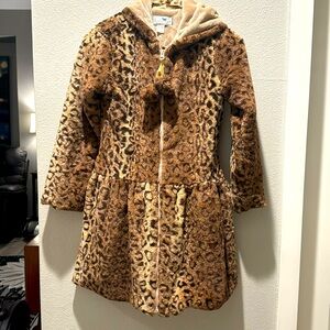 Fabulous Girls Size 10 Soft Cheetah Print Jacket